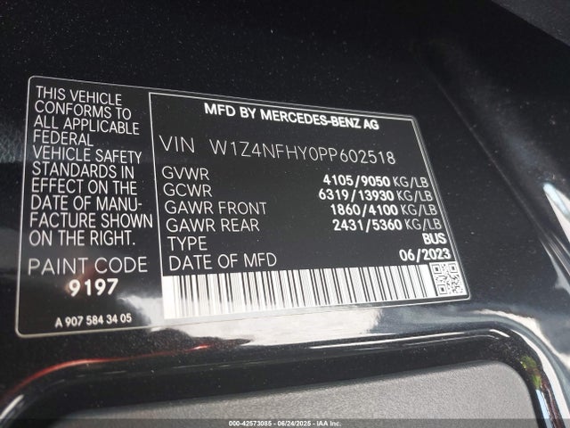 W1Z4NFHY0PP602518 Mercedes-Benz om654