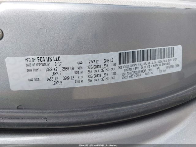 2018 CHRYSLER PACIFICA 2C4RC1FG9JR104549 Photo 8