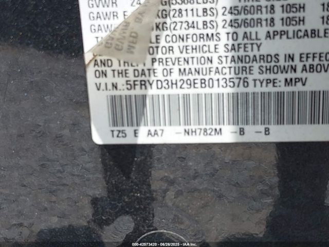 2014 ACURA MDX 5FRYD3H29EB013576 Photo 8