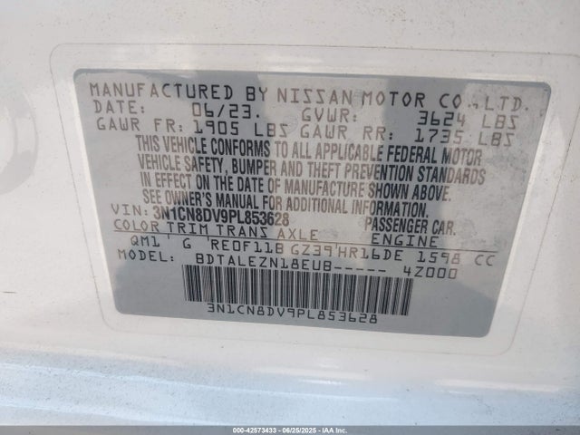 Nissan 2023 2023 3N1CN8DV9PL853628 Image 9