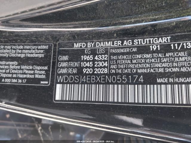 2014 MERCEDES-BENZ CLA 250 WDDSJ4EBXEN055174 Photo 8