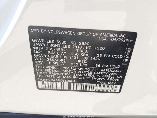 Volkswagen tsi 2024 1V2FR2CA9RC580004 Image 9