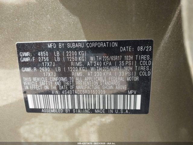 2024 SUBARU OUTBACK 4S4BTACC5R3152309 Photo 8
