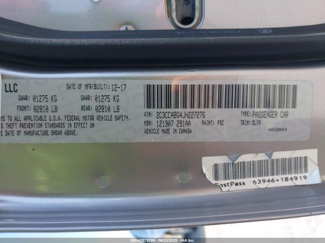 2018 CHRYSLER 300 2C3CCABG4JH227276 Photo 8