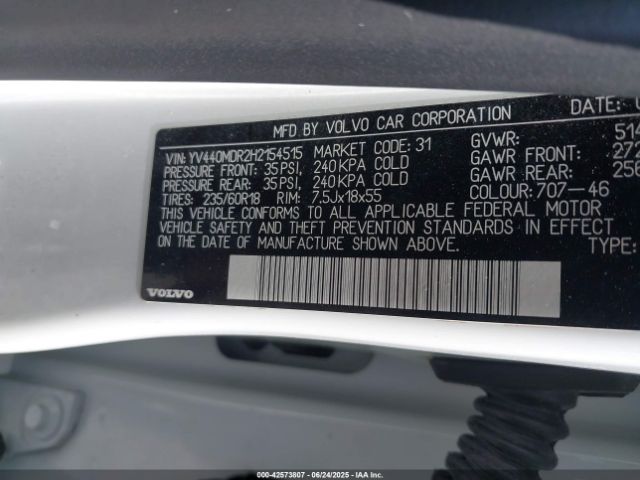 2017 VOLVO XC60 YV440MDR2H2154515 Photo 8