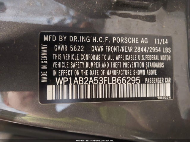 2015 PORSCHE MACAN WP1AB2A53FLB66295 Photo 8