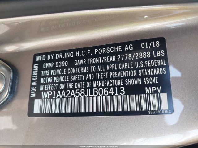 2018 PORSCHE MACAN WP1AA2A58JLB06413 Photo 8