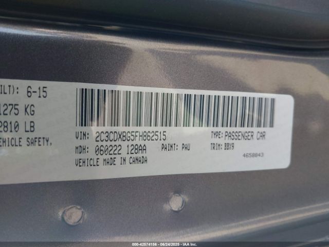 2015 DODGE CHARGER 2C3CDXBG5FH862515 Photo 8