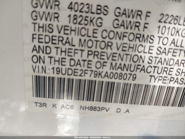 2019 ACURA ILX 19UDE2F79KA008079 Photo 8