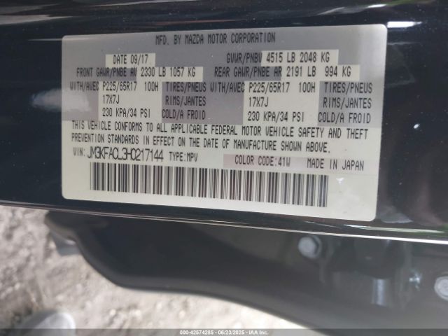 2017 MAZDA CX-5 JM3KFACL3H0217144 Photo 8