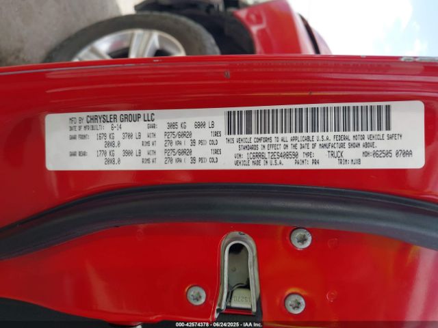 2014 RAM 1500 1C6RR6LT2ES408590 Photo 8