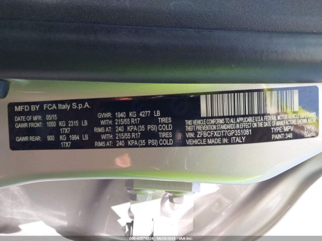 2016 FIAT 500X ZFBCFXDT7GP351081 Photo 8