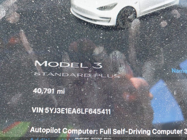 2020 TESLA MODEL 3 5YJ3E1EA6LF645411 Photo 6