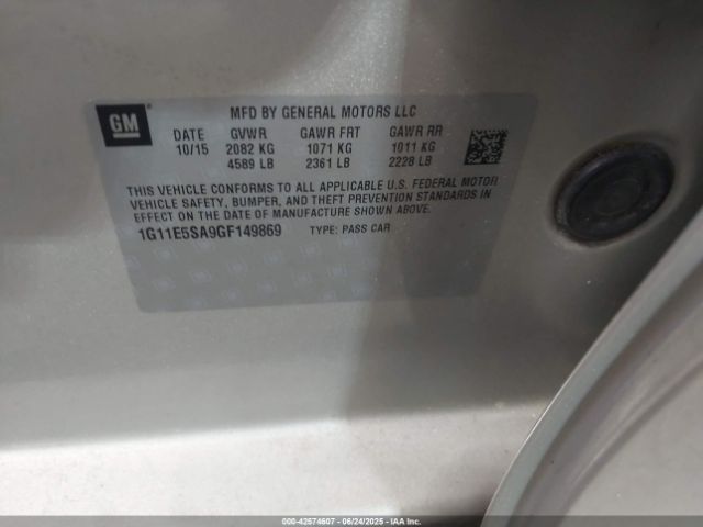 2016 CHEVROLET MALIBU LIMITED 1G11E5SA9GF149869 Photo 8