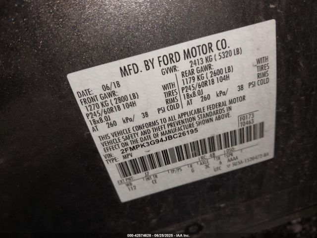2018 FORD EDGE 2FMPK3G94JBC26195 Photo 8