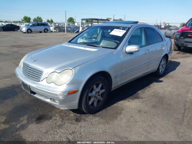 2002 MERCEDES-BENZ C 240 WDBRF61J62F233802 Photo 1