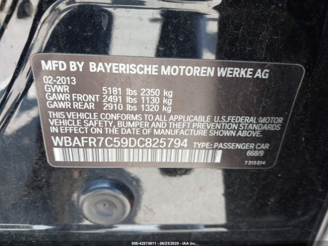 2013 BMW 535I WBAFR7C59DC825794 Photo 8
