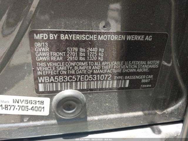 2014 BMW 535I WBA5B3C57ED531072 Photo 8