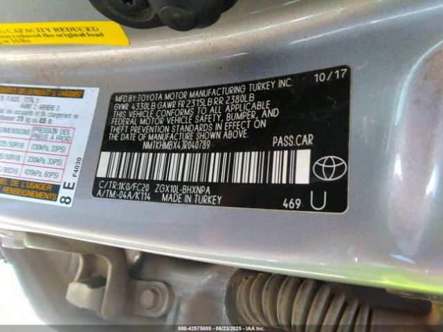 NMTKHMBX4JR040789 Toyota 3zr-fae