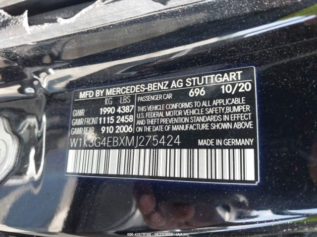 2021 MERCEDES-BENZ A 220 W1K3G4EBXMJ275424 Photo 8