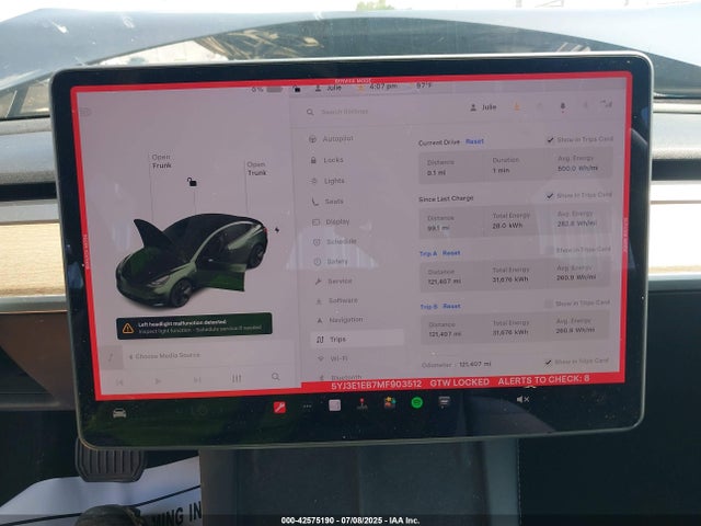 2021 TESLA MODEL 3 5YJ3E1EB7MF903512 Photo 6