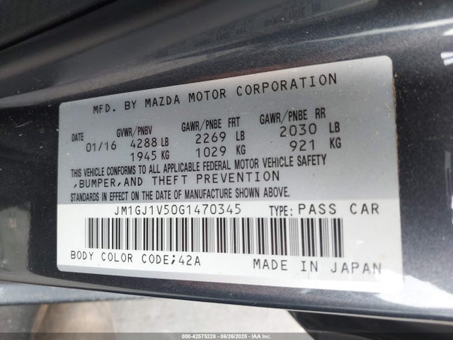 JM1GJ1V50G1470345 Mazda py