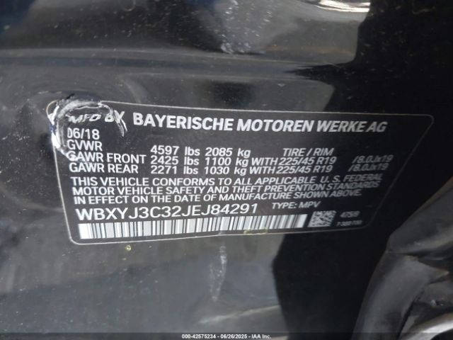 2018 BMW X2 WBXYJ3C32JEJ84291 Photo 8