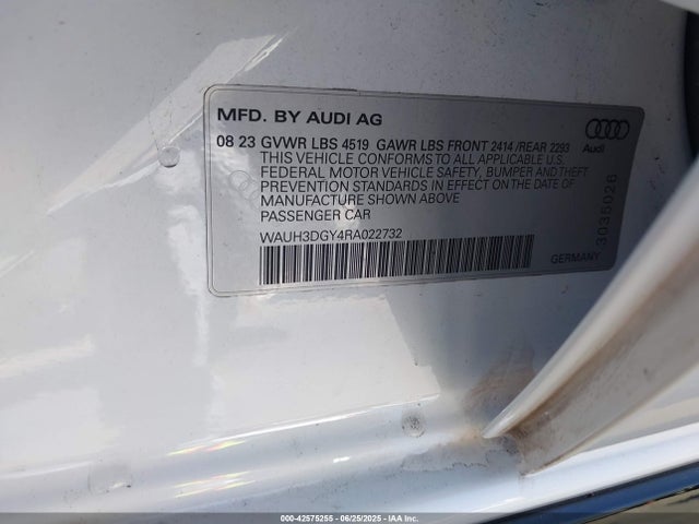 2024 AUDI S3 WAUH3DGY4RA022732 Photo 8