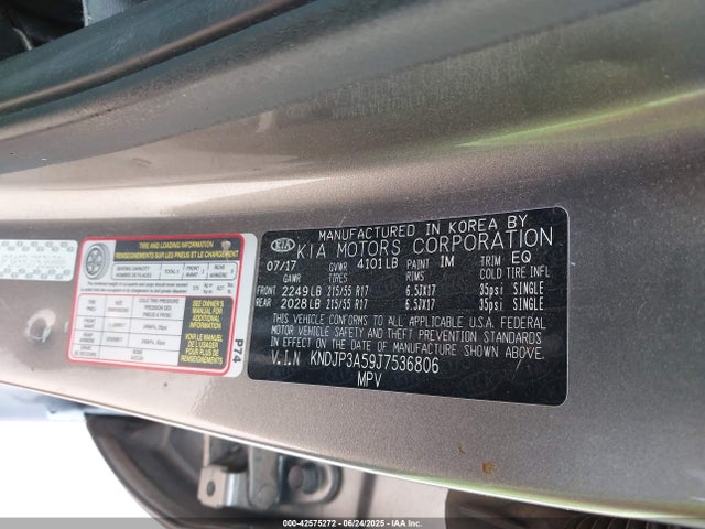 KIA g 2018 KNDJP3A59J7536806 Image 9