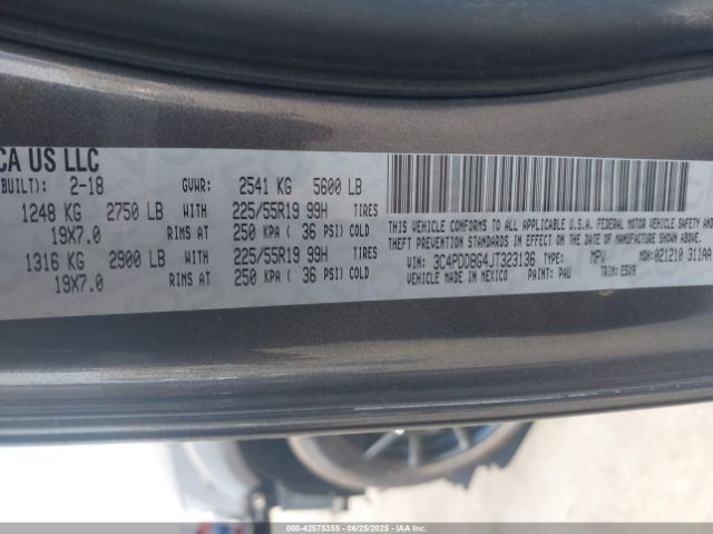 3C4PDDBG4JT323136 Dodge 2018