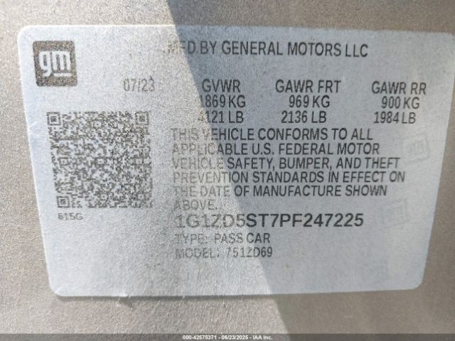 2023 CHEVROLET MALIBU 1G1ZD5ST7PF247225 Photo 8