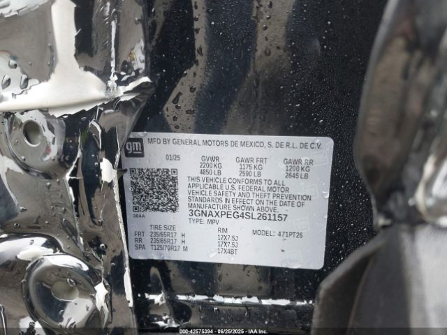 2025 CHEVROLET EQUINOX 3GNAXPEG4SL261157 Photo 8
