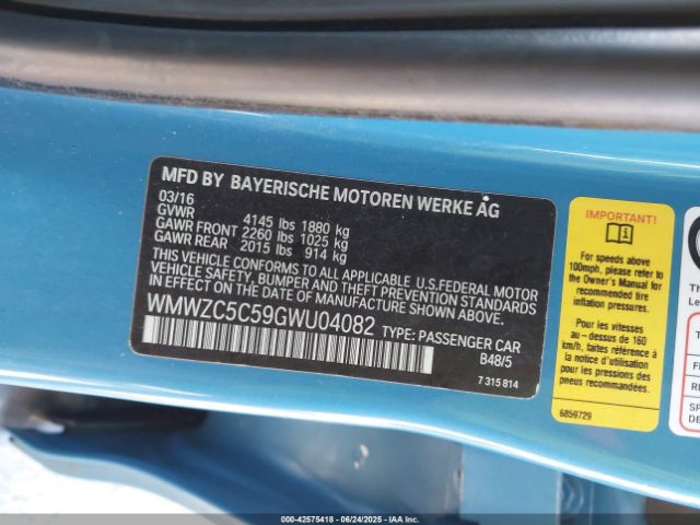 WMWZC5C59GWU04082 Mini 2016