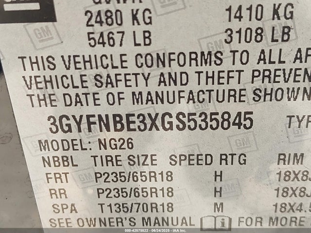 2016 CADILLAC SRX 3GYFNBE3XGS535845 Photo 8
