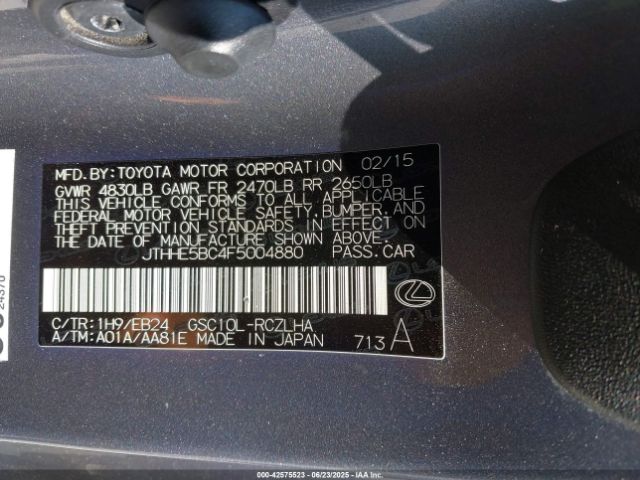 2015 LEXUS RC 350 JTHHE5BC4F5004880 Photo 8