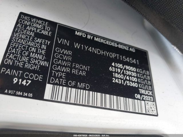 2023 MERCEDES-BENZ SPRINTER 2500 W1Y4NDHY0PT154541 Photo 8