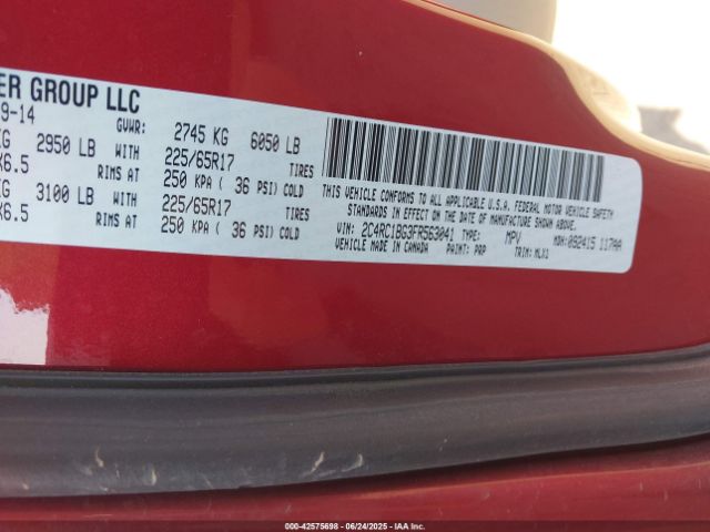 2015 CHRYSLER TOWN & COUNTRY 2C4RC1BG3FR563041 Photo 8