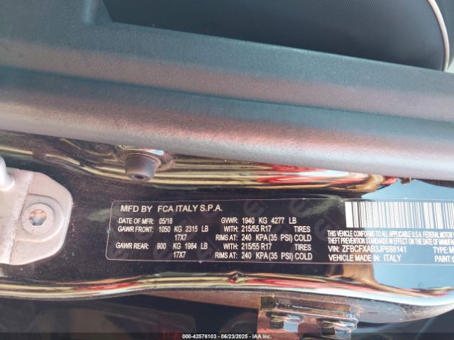 2018 FIAT 500X ZFBCFXAB3JP688141 Photo 8