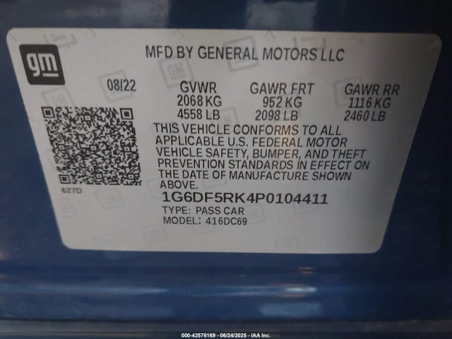 2023 CADILLAC CT4 1G6DF5RK4P0104411 Photo 8