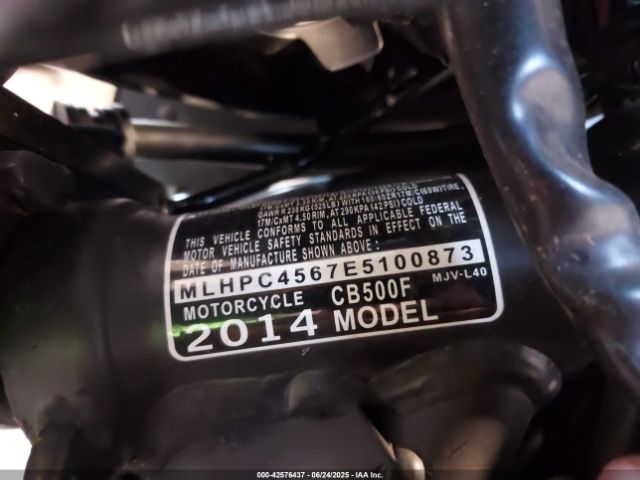 2014 HONDA CB500 MLHPC4567E5100873 Photo 9