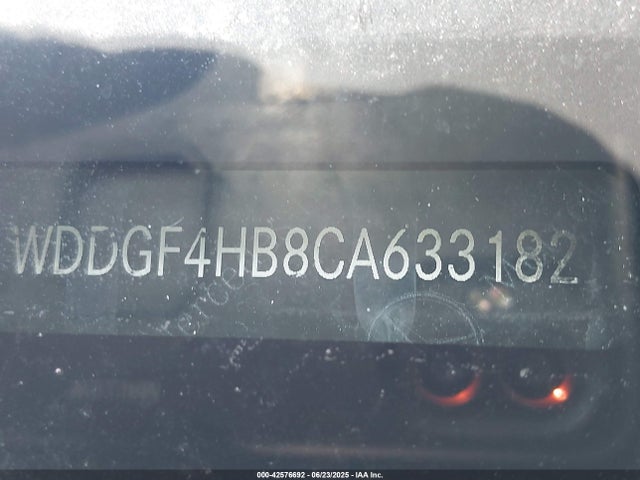 42576692 :رقم المزاد ، WDDGF4HB8CA633182 vin ، 2012 Mercedes-benz C 250 Luxury/sport مزاد بيع