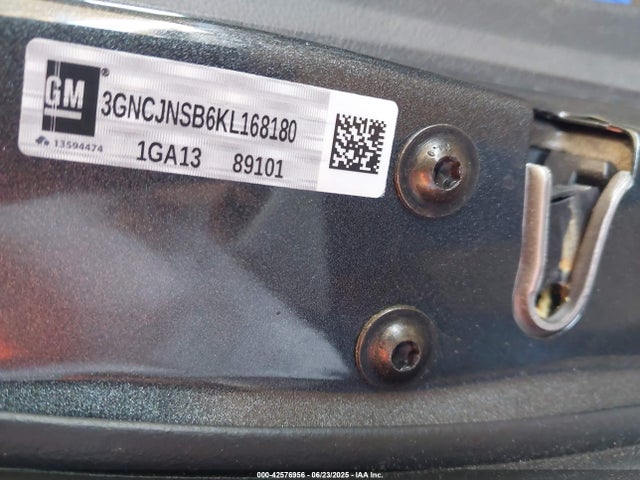 3GNCJNSB6KL168180 Chevrolet luv - mfi, variable valve timing, e85 max, alum