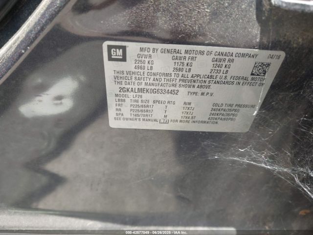 2GKALMEK0G6334452 GMC lea - e85 max, aluminum