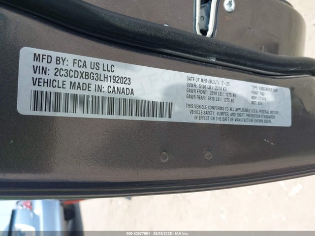 2C3CDXBG3LH192023 Dodge Charger