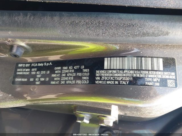 2016 FIAT 500X ZFBCFXCT5GP353011 Photo 8
