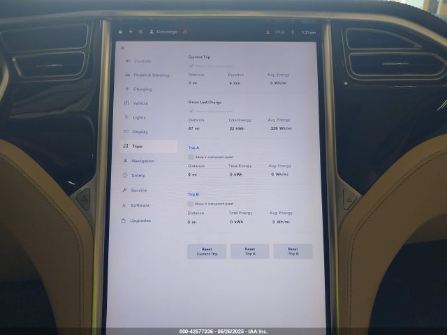 2014 TESLA MODEL S 5YJSA1S18EFP30457 Photo 6
