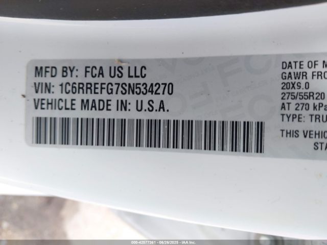 2025 RAM 1500 1C6RREFG7SN534270 Photo 8