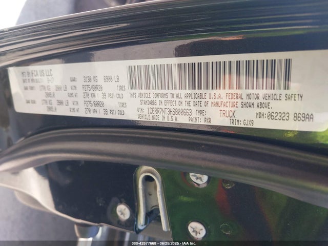 RAM 1500 2017 1C6RR7NT3HS800663 Image 9