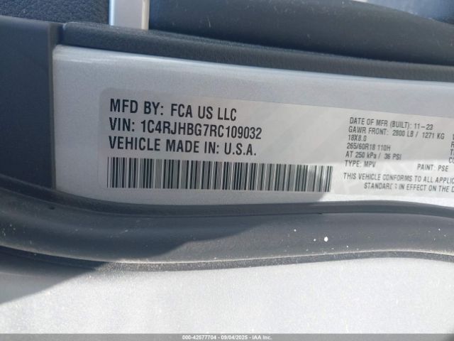 2024 JEEP GRAND CHEROKEE 1C4RJHBG7RC109032 Photo 8