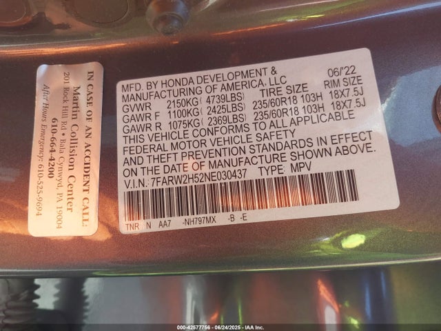 Honda l15be 2022 7FARW2H52NE030437 Image 9